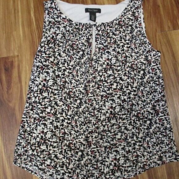 White House Black Market Printed Shell Top Small - Picture 5 of 7